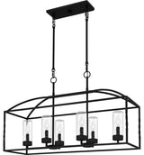 Quoizel THA636 Thatcher 6 Light 37"W Taper Candle Linear - Earth Black