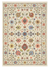 Leoness Floating Floral Indoor Area Rug, Ivory, 2' x 3'