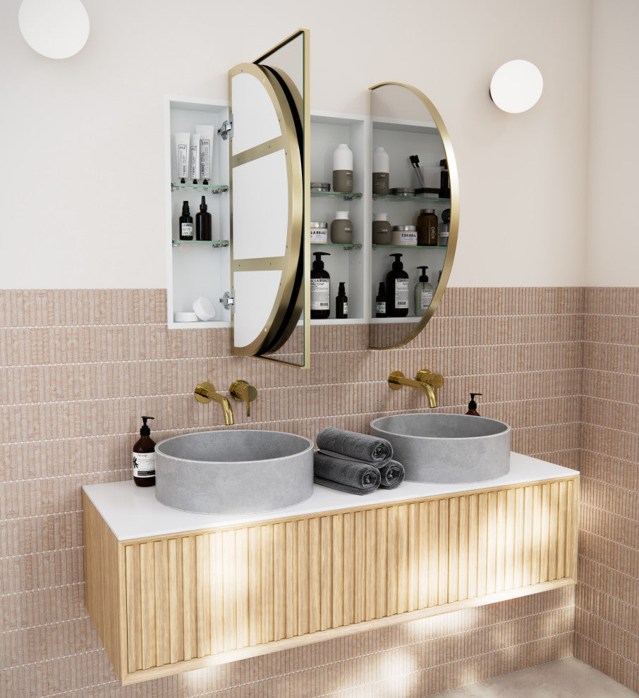 Medicine Cabinets, Satin Brass