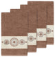 Isabelle 4 Piece Embellished Hand Towel Set