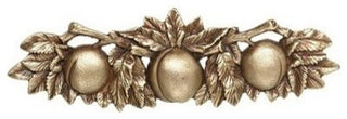 Peach Pull, Antique-Style Brass
