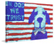 "Funky in Dog We Trust" Painting Print on Wrapped Canvas, 18"x12"