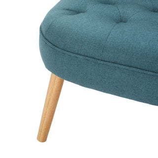 GDF Studio Donna Plush Modern Tufted Accent Chair, Dark Teal