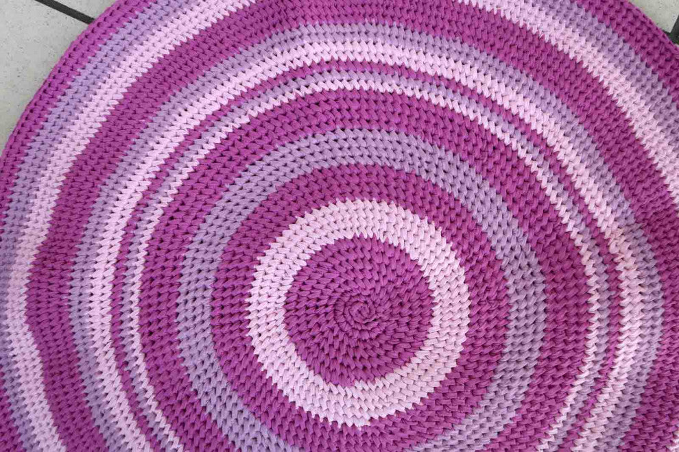 Handmade Contemporary ORA French Braided Rug 2.4', 73cm, 2021