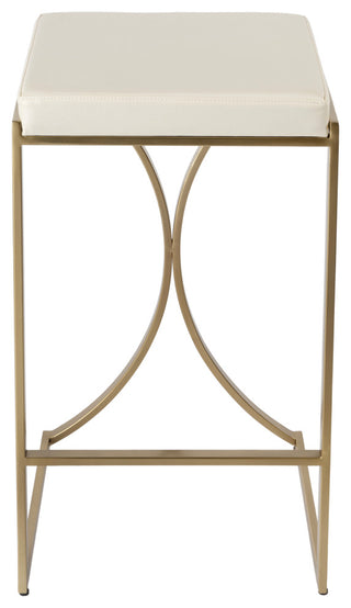 Natalya 31" Bar Stool, Polished Gold