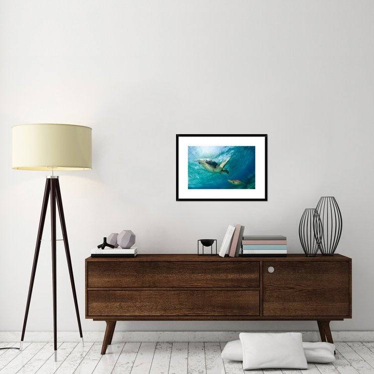 "Contact" Framed Digital Print by Andrey Narchuk, 30x22"