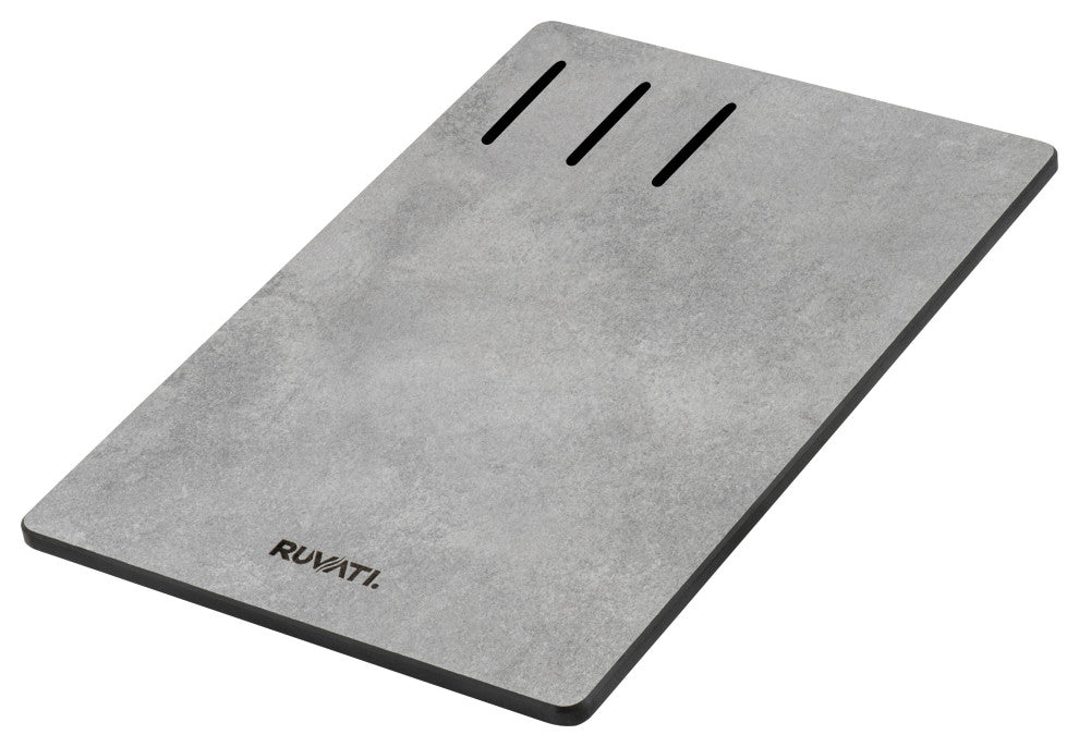 33-in Undermount Workstation Granite Kitchen Sink Matte Black - RVG2302BK