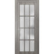 Solid French Door Frosted Glass 12 Lites | Felicia 3312 Ginger Ash -32" x 84"