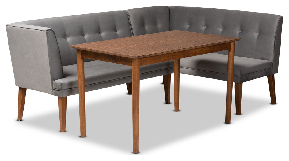 Chelsey Mid-Century Modern Dining Collection, 3-Piece Set