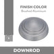 Minka-Aire 36" Ceiling Fan Downrod in Brushed Aluminum