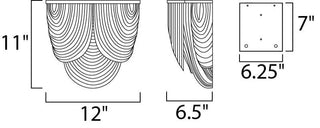 Maxim 21469 2 Light 11" Tall Wall Sconce - Polished Nickel