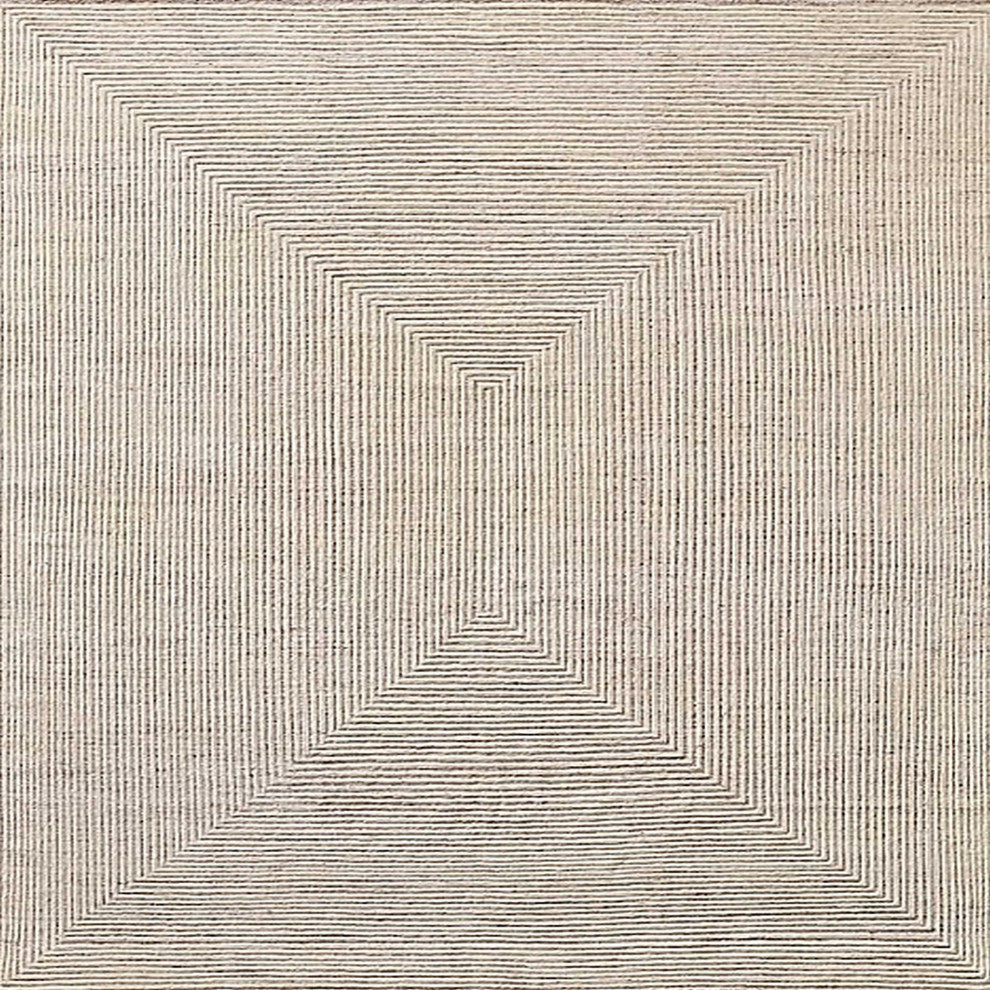 Ahgly Company Indoor Square Mid-Century Modern Area Rugs, 3' Square
