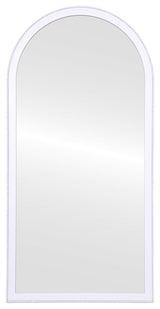 Vienne Framed Full Length Mirror, Crescent Cathedral, 23.4"x47.4", Linen White