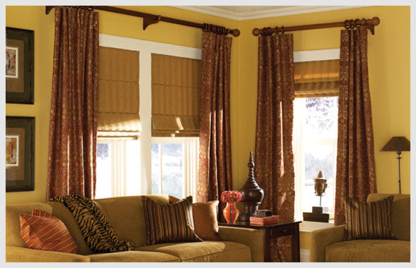 Deluxe Roman Shades Plain Fold, 33Wx96H Captiva Seaport