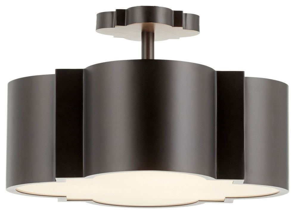 Wyatt 3-Light Dual Mount, Black