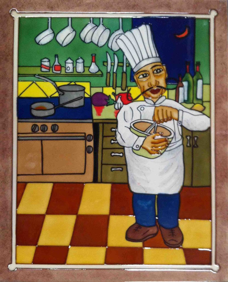 Chef With a Frame Tile