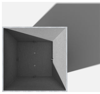 Nobleton Square Planter, Grey, 22 Inch, 1 Pack