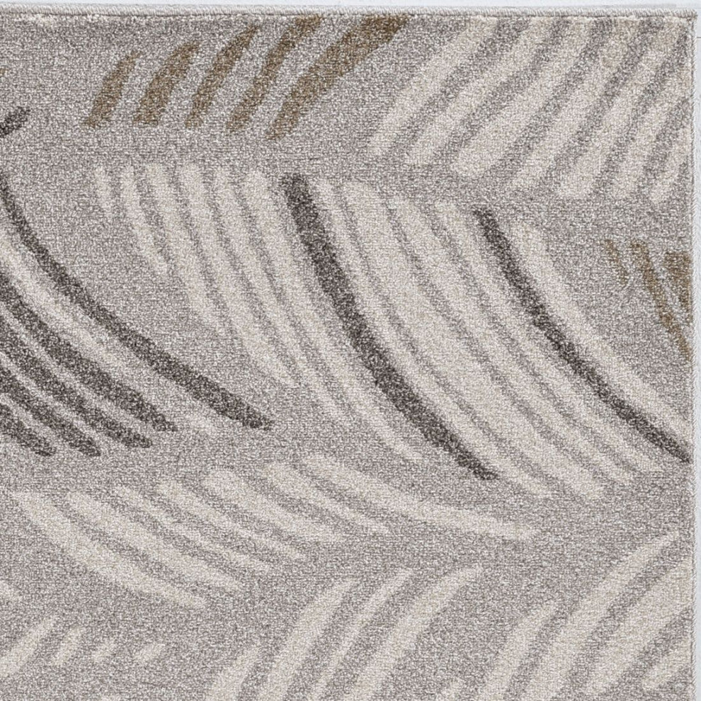 KAS Lucia 2769 Gray Folia Area Rug, 5'3"x7'7"