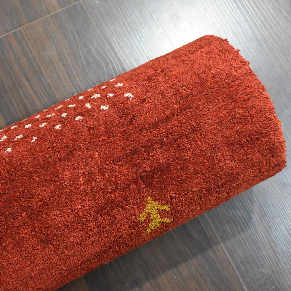 HAND KNOTTED LOOM SILK ECO-FRIENDLY RUGS-9'x12',Rectangle,Light Red,Contemporary