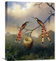 "Two Hummingbirds With Their Young" Artwork