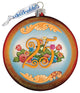 Hand Painted Scenic Glass Ornament 25th Anniversary
