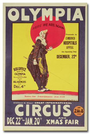 'Bertram Mills Circus, 1922' Canvas Art by Dudley Hardy