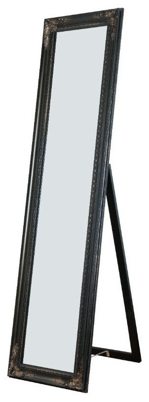 Standing Mirror with Decorative Design, Copper