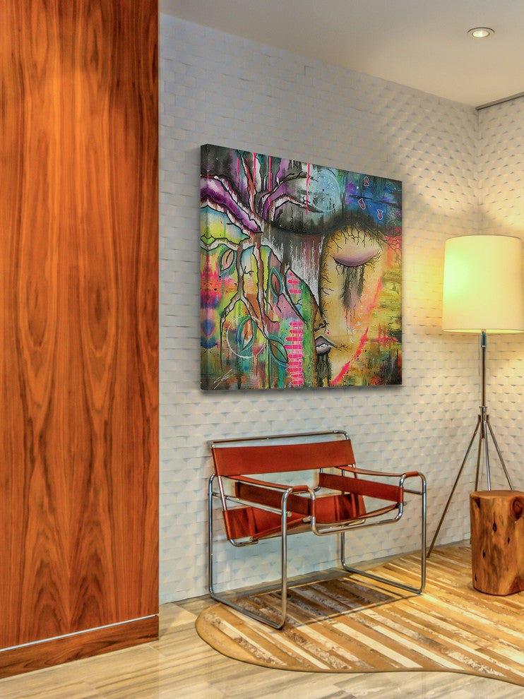 Marmont Hill, "Buddhist" by Sloane Kady Painting on Wrapped Canvas, 24x24