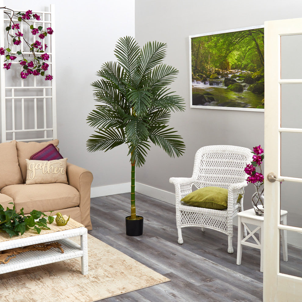 7' Golden Cane Artificial Palm Tree