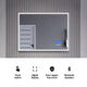 ANZZI 24" x 31" LED Front/Back Light Magnifying Bathroom Mirror WithDefogger