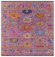 9' Square Turkish Oushak Handmade Wool Rug - Q16078