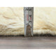 Beige, Shaggy Moroccan, Undyed Natural Wool Hand Knotted Rug, 3'1"x5'3"