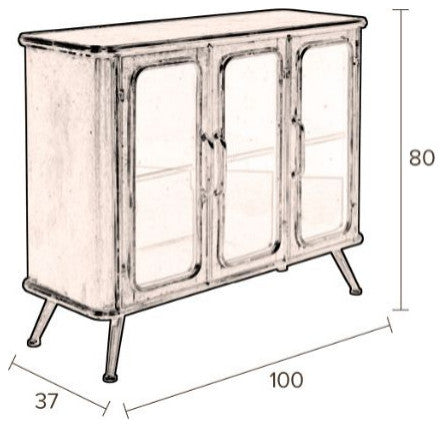 Vintage Metal Sideboard | Dutchbone Denza