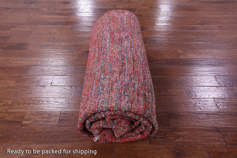 10' 2" X 13' 10" Savannah Grass Handmade Wool & Silk Rug - Q15427