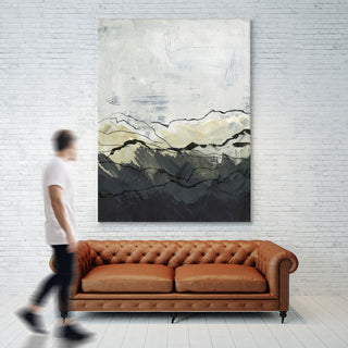 "Winter Mountains I" Fine Art Giant Canvas Print, 54"x72"