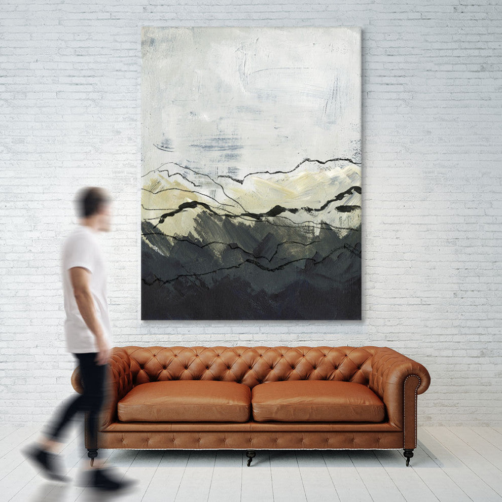 "Winter Mountains I" Fine Art Giant Canvas Print, 54"x72"