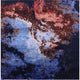 Ahgly Company Indoor Square Mid-Century Modern Area Rugs, 7' Square