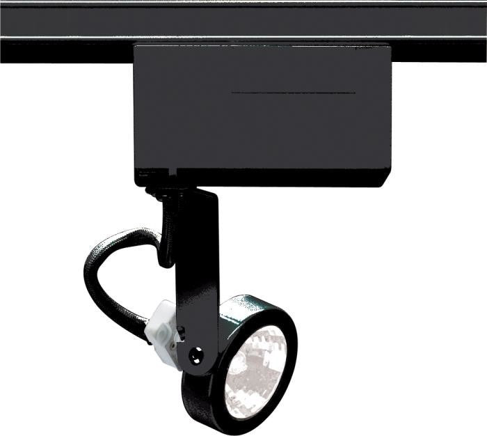 Nuvo Lighting 1-Light MR16, 12V Track Head, Gimbal Ring, Black, TH239