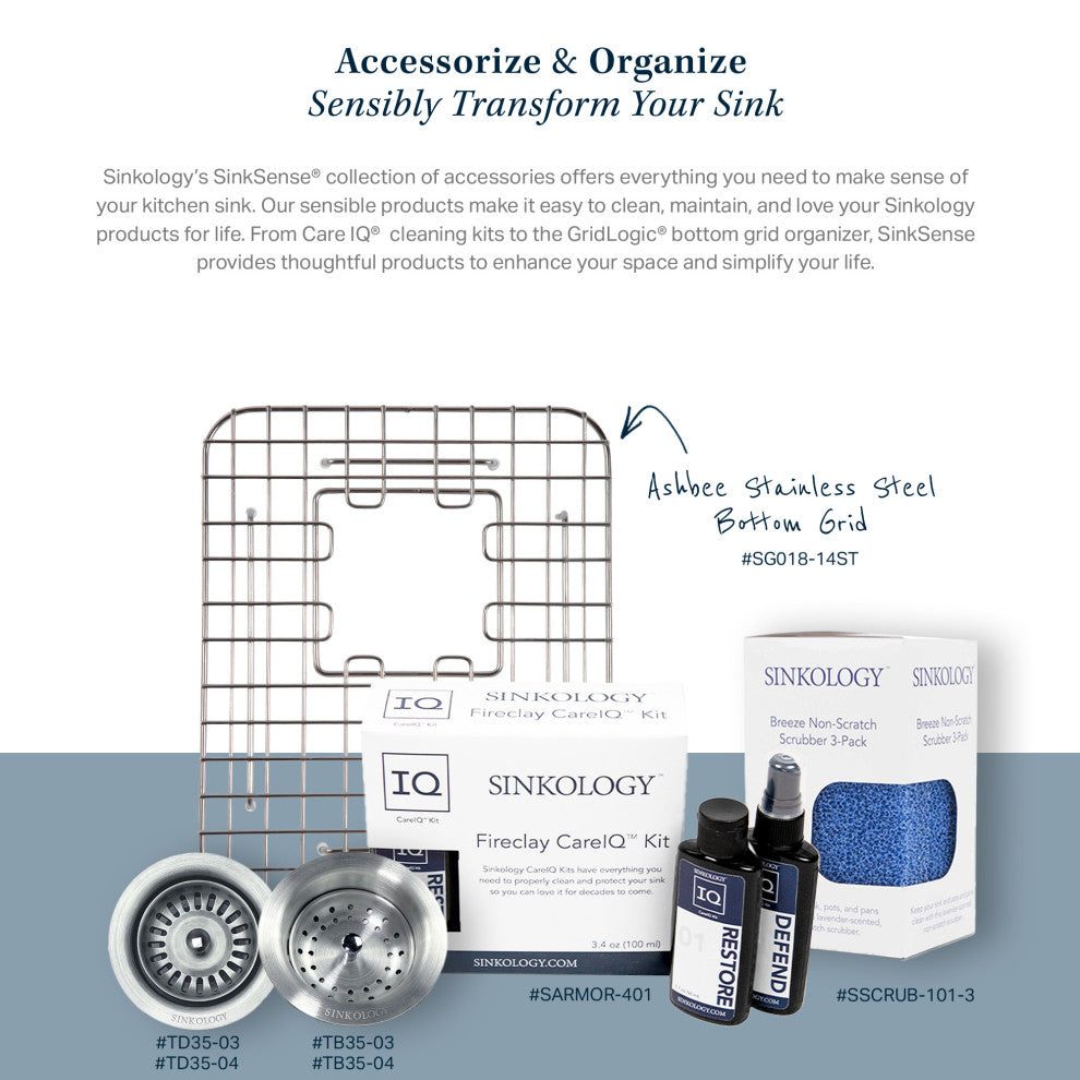 Parker Black Fireclay 34"³ Double Bowl Quick-Fit Farmhouse Drop-in Kitchen Sink