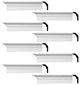 Cornice White Urethane  94" L  Waldorf Simple |