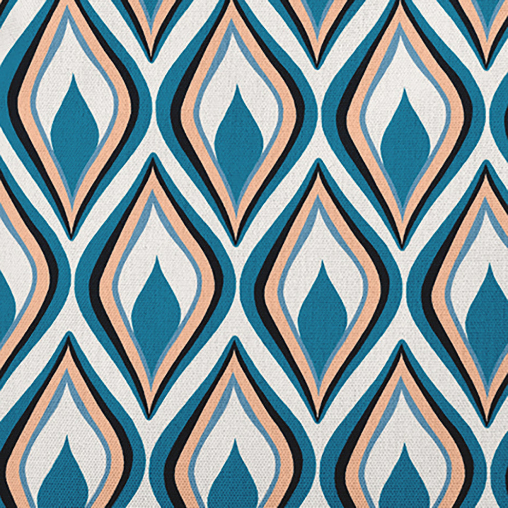 Feathers Accent Pillow, Unreal Teal, 18"x18"