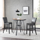 High Bar Chair, Gray Breathing Leather