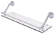 Prestige Que New 30" Floating Glass Shelf with Gallery Rail, Polished Chrome