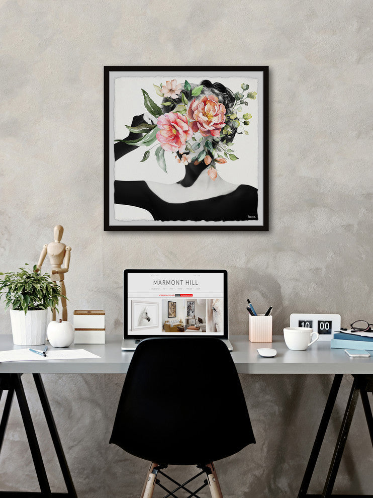"Wild Bloom" Framed Painting Print, 18"x18"