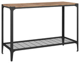 Angle Iron 44" Rustic Entryway Table - Barnwood