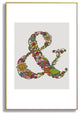 Valentina Ramos Ampersand Metal Framed Art Print