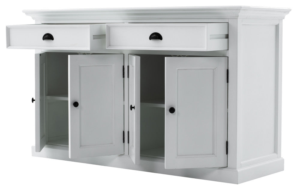 Halifax Buffet Hutch Unit With 2 Adjustable Shelves