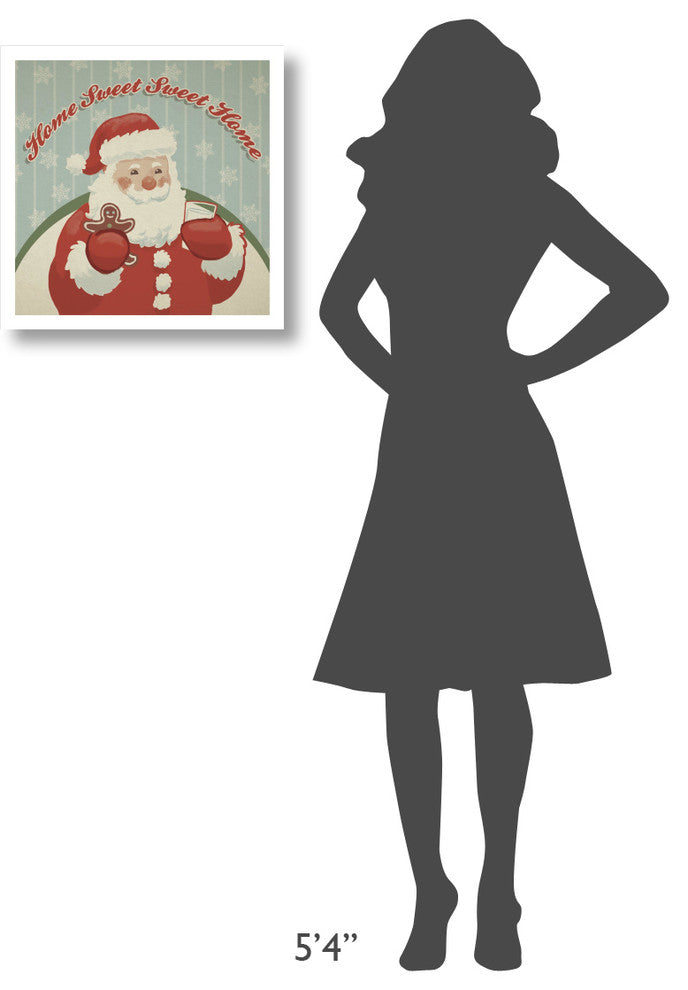 "Retro Christmas X" Digital Paper Print by Janelle Penner, 20"x20"