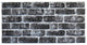 Faux Brick 3D Wall Panels, Charcoal White, Set of 10, Covers 54 sq ft