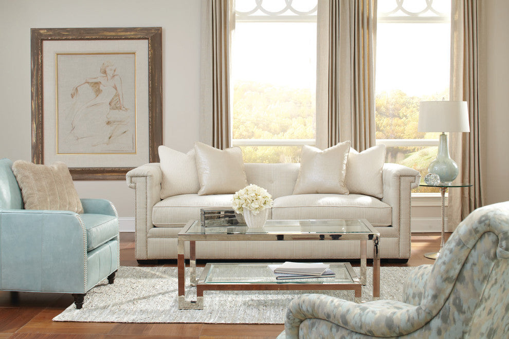 Zion's View Natural Rectangle Rug, Silver Gray, 4'x6'